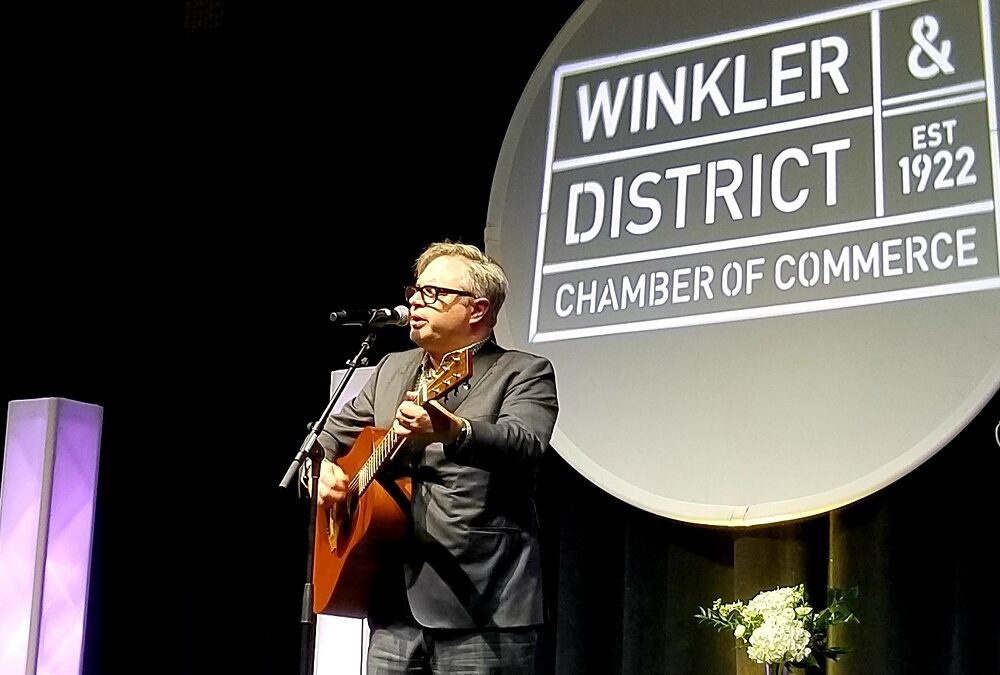 Steven Page shares mental health journey and music during presentation in Winkler